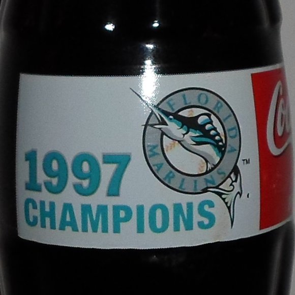 Florida Marlins 1997 Champions Coca-Cola Commemorative Bottle - Picture 4 of 4